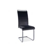 SIGNAL - H-441 Velvet Krzesło | Tkanina aksamit | Czarny 117