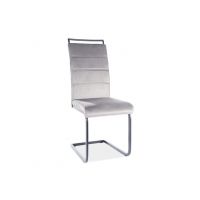 SIGNAL - H-441 Velvet Krzesło | Tkanina aksamit | Szary 93