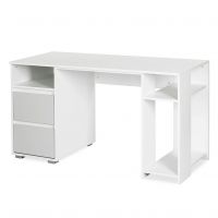 KLUPŚ - DALIA Biurko Biel-popiel