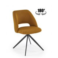 HALMAR - K546 Krzesło | Obrót siedziska | Musztardowy