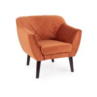 SIGNAL - KARO 1 Velvet Fotel | Cynamon | Bluvel 4215 | Nogi WENGE | z PL