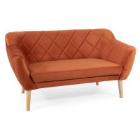 SIGNAL - KARO 2 Velvet Sofa 2 osobowa | Cynamon | Bluvel 4215 | Nogi BUK | z PL