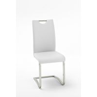 MC AKCENT - KOELN Krzesło na płozie | ekoskóra biała | KOELNCPW