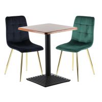 STEMA - Krzesło CN-6004 | Zielony | Stelaż Złoty