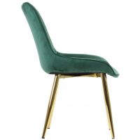 STEMA - Krzesło HTS-6020 | Zielone | Nogi złote