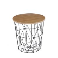 FURNITEX - L8-FX Ława | Szara | czarny stelaż