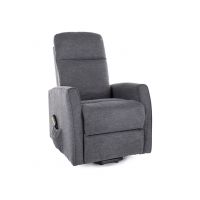 SIGNAL - LETO BREGO Fotel rozkładany elektrycznie | Tkanina Brego Ciemny szary 18 | z MR | DOSTĘPNY OD RĘKI