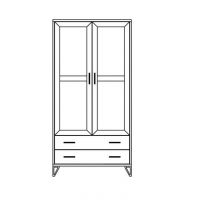 UNIMEBEL - LOFT COLLECTION Szafa 2D T-10