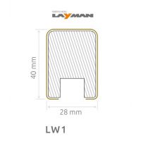 LAYMAN - LAMELE LW1 | Komplet 8 sztuk | Bez podkładu | Kształt prostokątny