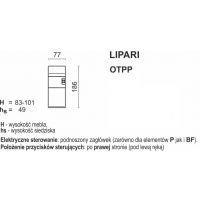 Meblomak - LIPARI otomana OTPP z pojemnikiem prawa