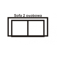 AEK - MALIBU Sofa 2 osobowa z pojemnikiem