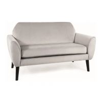 SIGNAL - MENA Velvet Sofa | Tkanina | Jasny szary Bluvel 03 | Nogi wenge | z MR