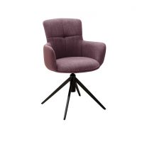 MC AKCENT - MECANA S Krzesło nogi skośne | stelaż lakier czarny mat | Obrót siedziska | Tkanina bordowa (merlot) | MC4S41ME