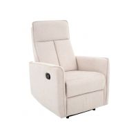 SIGNAL - NIKOS BREGO Fotel rozkładany | Tkanina | Jasny beż BREGO 22 | z MR