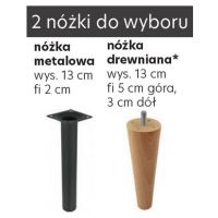 NEW ELEGANCE - NEW ELEGANCE SLIM na nóżkach | Łóżko kontynentalne z pojemnikiem | 180x200