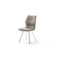 MC AKCENT - ORLANDO 4 Krzesło | Tkanina przód cappuccino | Ekoskóra tył szara | OR4E62CX