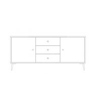 UNIMEBEL - PINE COLLECTIONE Komoda N-8