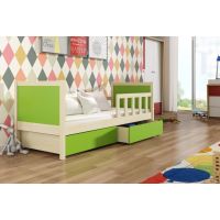 Chojmex - PINOKIO 1 Łóżko dziecięce 1-osobowe z materacem i pojemnikami / kolor: Sosna