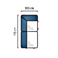 UNIMEBEL - SANTOS Moduł REC lewy narożny