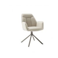 MC AKCENT - RAFAELA T Krzesło | Obrót siedziska | Tkanina krem | Stelaż taupe mat | RA4T46CR