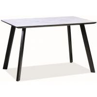 SIGNAL - SAMUEL Stół 80x120cm | Biały | Czarny