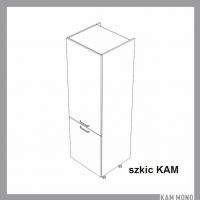 KAM - KAMMONO Szafka SL60/71 | Słupek do szafek wiszących W/71 | Zabudowa lodówki | Front frezowany