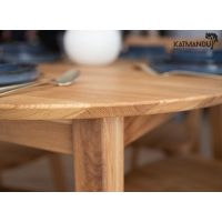 KATMANDU MEBLE - ORBETELLO Stół okrągły 110 | Dąb | KULS90T