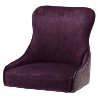 MC AKCENT - SHEFFIELD A Krzesło | Obrót siedziska | 4 Nogi owalne metal czarny mat | Tkanina Bordo | SHEA66ME | SHGD73SM