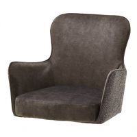 MC AKCENT - SHEFFIELD B Krzesło | Obrót siedziska | 4 Nogi okrągłe metal czarny mat | Tkanina Cappuccino | SHEB66CX | SHGD63SM
