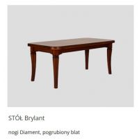 MEBLE OLEJNIKOWSKI - BRYLANT Stół | Noga Diament | Blat pogrubiony | STB 160 | 160-210x90