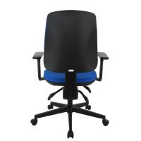 GROSPOL - STARTER Fotel Obrotowy 3D Black / Chrome IBRA | Obciążenie do 150 kg