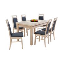 STOLMEB - Stół Bartek 130x80+2x39,5 naturalna okleina