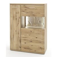 MC AKCENT - SANTORI Kredens SAN17,T20 | Dąb sękaty olejowany w kolorze bianco