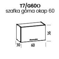 LIVEO - TIFFANY Szafka T7/G60O | Górna okapowa 60