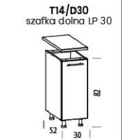 LIVEO - TIFFANY Szafka T14/D30 | Dolna 30