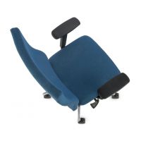 GROSPOL - TEAM PLUS Fotel Obrotowy Black / Chrome | Mechanizm Synchro Self SF2 Plus | Regulowane Podłokietniki | Obciążenie do 150 kg