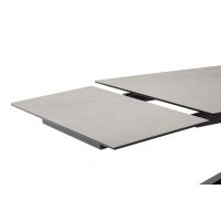 MC AKCENT - TESERO Stół 200-300x95 | Ceramika antracytowa | Stelaż metal czarny mat | TE20SMAN