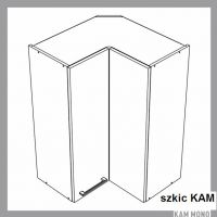 KAM - KAMMONO Szafka WRP60/90 | Górna | Narożna | 2-drzwi | Front nowoczesny P2