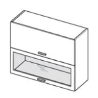 LAYMAN - NAVIA Szafka WWPO 9/72 Szafka górna 90 cm 2 klapy 1 witryna