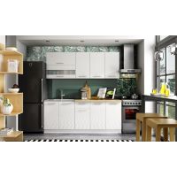 LIVEO - TIFFANY Kuchnia T35A/200 | Zestaw na 200 cm | Biały połysk