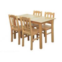 PANKAU - ZESTAW D Stół | 4 Krzesła