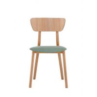 PAGED - LOF Krzesło A-4231 | Siedzisko tapicerowane | Oparcie gładkie | Dąb | Kont.