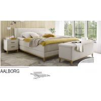 MEBLE BEST - AALBORG Łóżko kontynentalne | Megacomfort HR 160x200