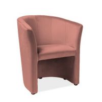 SIGNAL - TM-1 Velvet Fotel | Tkanina | Antyczny róż Bluvel 52 | z PL