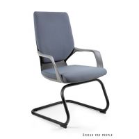 UNIQUE MEBLE - APOLLO SKID Krzesło Konferencyjne W-901 | Czarne