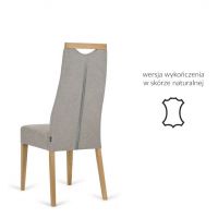 PAGED - ARCO Krzesło | Dąb naturalny 100 | Tkanina Matt Velvet 99 | 6 sztuk | DOSTĘPNE OD RĘKI Arco w skórze