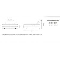 WERSAL - AURIS Łóżko Kontynentalne 160x200 z regulacją | Materac Mini Pocket | Materac Pocket
