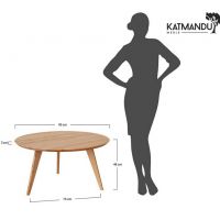 KATMANDU MEBLE - ORBETELLO Ława okragła 90 | Dąb | 3SORB57