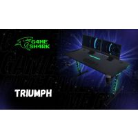 GAME SHARK - TRIUMPH Biurko Gamingowe | Nowoczesne i futurystyczne biurko | Oświetlenie LED