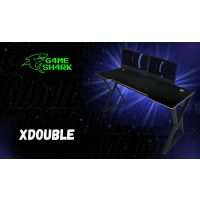 GAME SHARK - XDouble Biurko Gamingowe | Unikalna Klepsydrowa Noga | Solidne i Funkcjonalne
